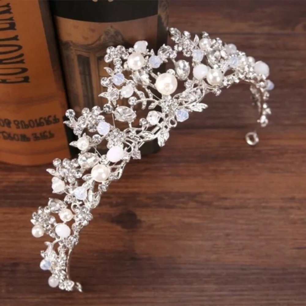 Crystal and Pearl Tiara